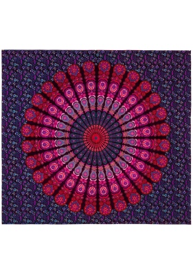 Peacock mandala bedcover / wallhanging