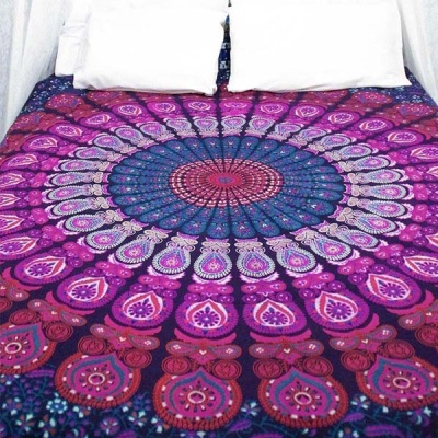 Peacock mandala bedcover / wallhanging