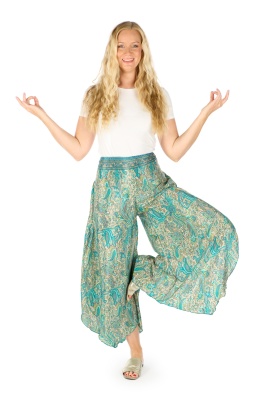 Zephyr silky waterfall trousers