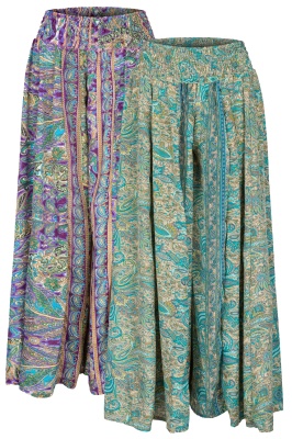 Zephyr silky palazzo trousers