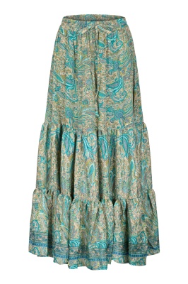 Zephyr silky tiered whimsy skirt