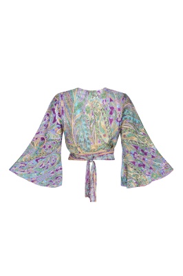 Zephyr bell sleeve whimsy wrap top