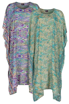 Zephyr silky kaftan dress