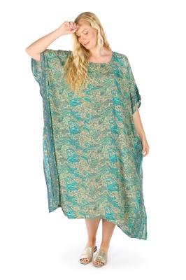 Zephyr silky kaftan dress