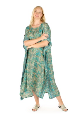 Zephyr silky kaftan dress