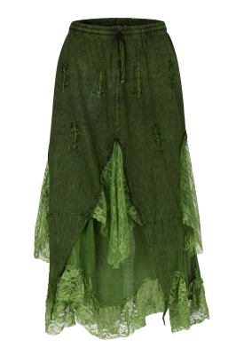 Aurora boho skirt with lace