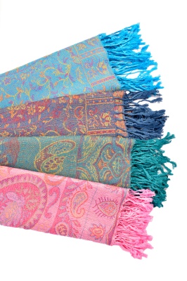 Colourful paisley 'pashmina' style scarf