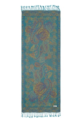 Colourful patterned 'pashmina' style scarf