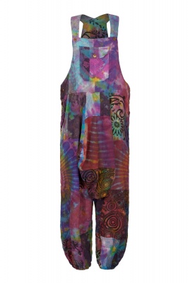 Bodhi patchwork harem dungarees