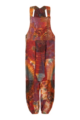 Bodhi patchwork harem dungarees