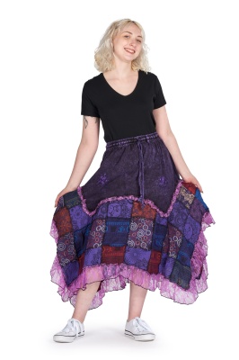 Amoris patchwork skirt