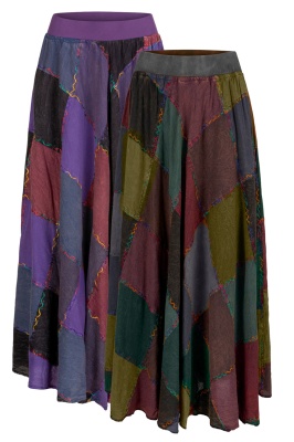 Woodstock hippie maxi skirt