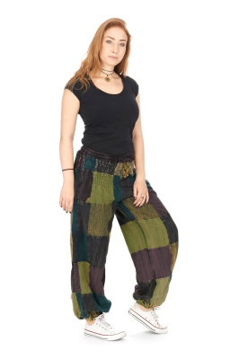 Hawthorn patchwork baggy trousers