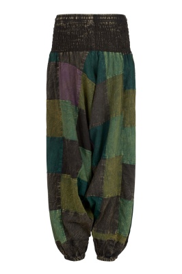 Long patchwork harem trousers Limited Edition