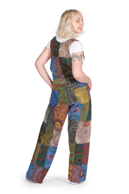 Bodhi patchwork dungarees