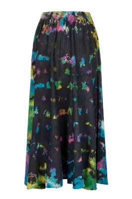 Nixie tie dye flared maxi skirt with pockets