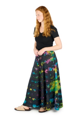 Nixie tie dye flared maxi skirt with pockets