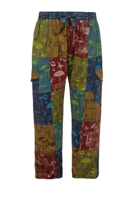 Forest mushroom cargo trousers