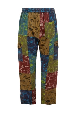 Forest mushroom cargo trousers