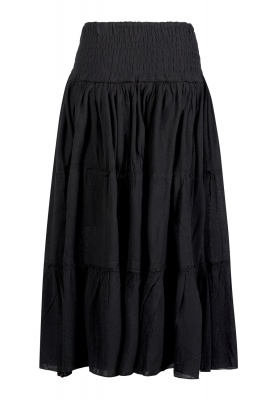 Lined tiered maxi skirt sale