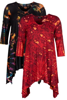 Firefly asymmetric tunic top