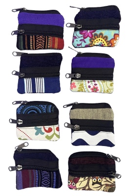 Eco-friendly double pocket coin purse