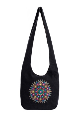 Rainbow mandala shoulder bag