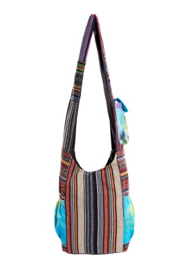 Tie dye mushroom large shoulder bag