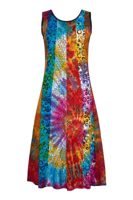 Sunbeam patchwork flared dress - S/M & M/L only