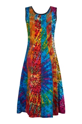 Sunbeam patchwork flared dress - S/M & M/L only