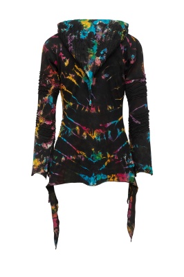 Nixie tie dye pixie hooded jacket