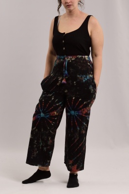 Wicked Dragon Clothing - Wide leg tie dye trousers