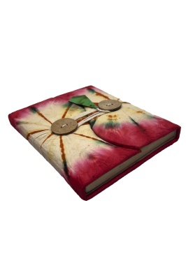 Tie dye lokta eco journal - pocket size