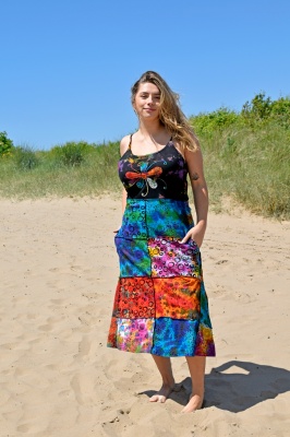 Sunbeam patchwork festival dress
