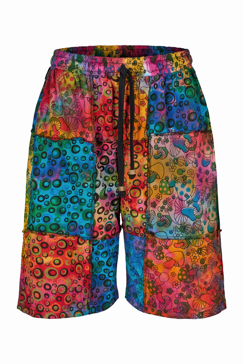 Revived Sunbeam patchwork comfort fit shorts