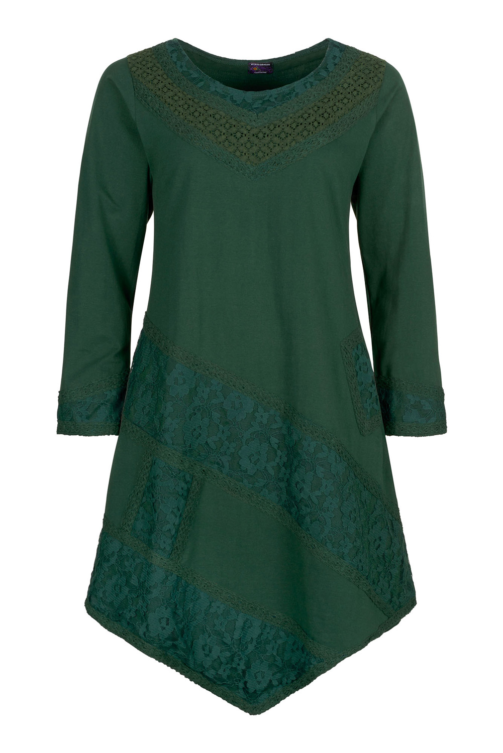 Wicked Dragon Clothing - Lace and crochet long sleeve dress