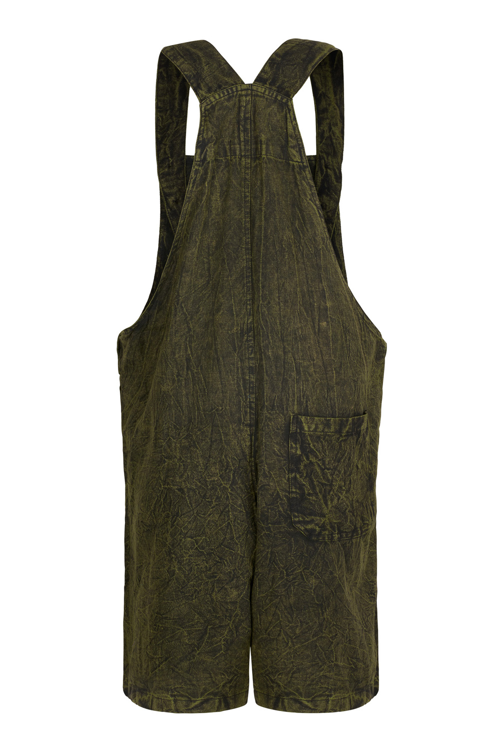 Wicked Dragon Clothing - Hippie Spiral Sun dungaree shorts with pockets