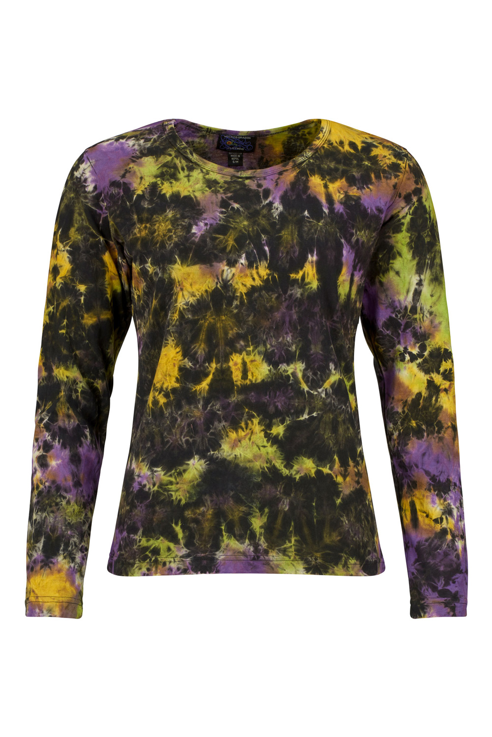 Wicked Dragon Clothing - Tie dye long sleeve hippe top