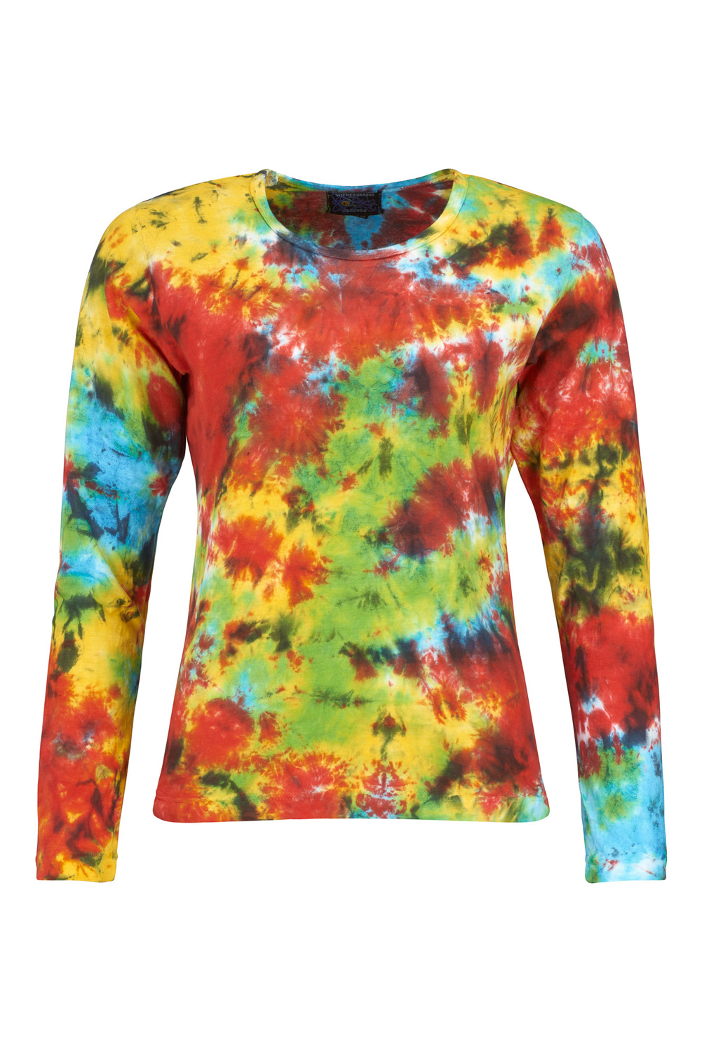 Wicked Dragon Clothing - Tie dye long sleeve hippe top