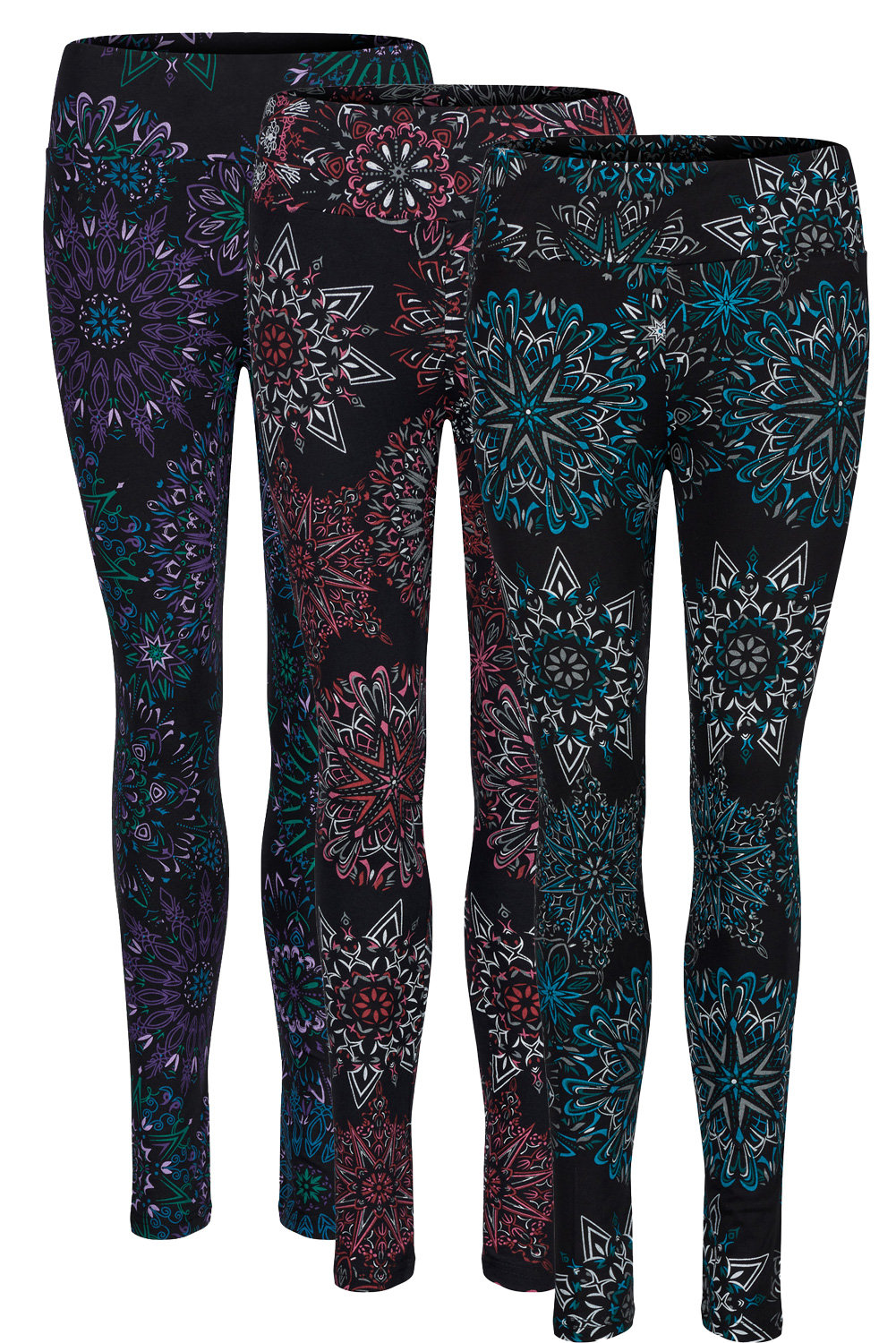 Wholesale Women's Leggings Trousers Colorful Floral Embroidered