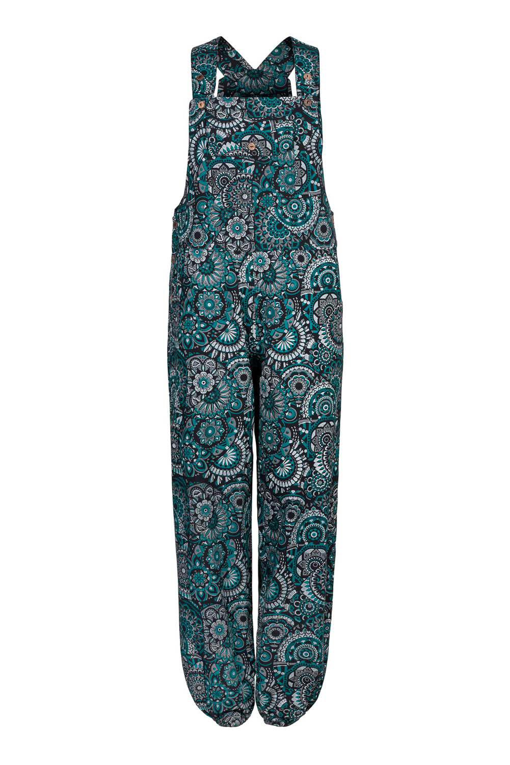 Wicked Dragon Clothing - Funky print baggy dungarees