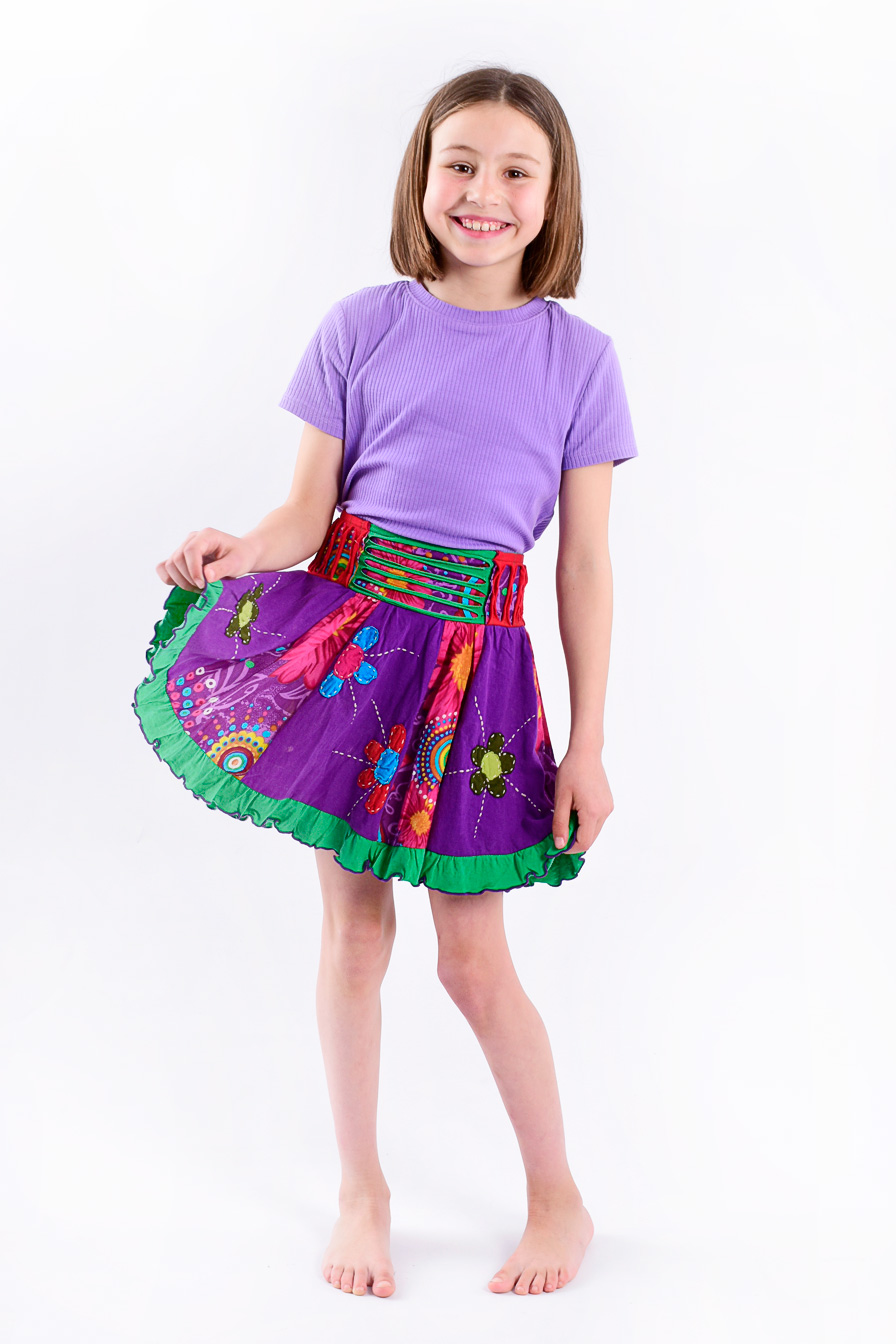 Wicked Dragon Clothing - Children funky floral skirt