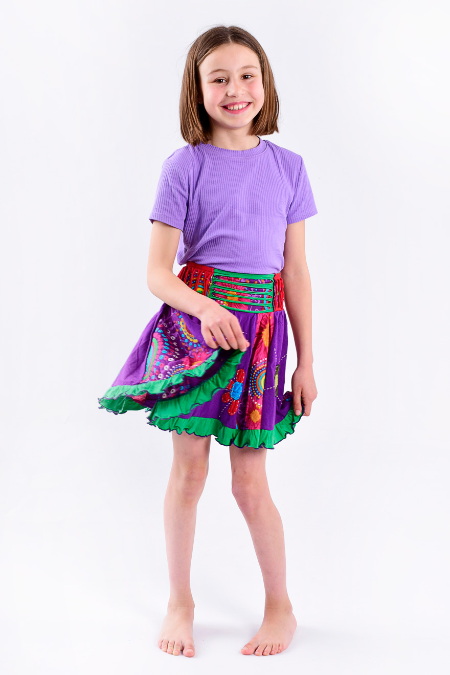 Wicked Dragon Clothing - Children funky floral skirt