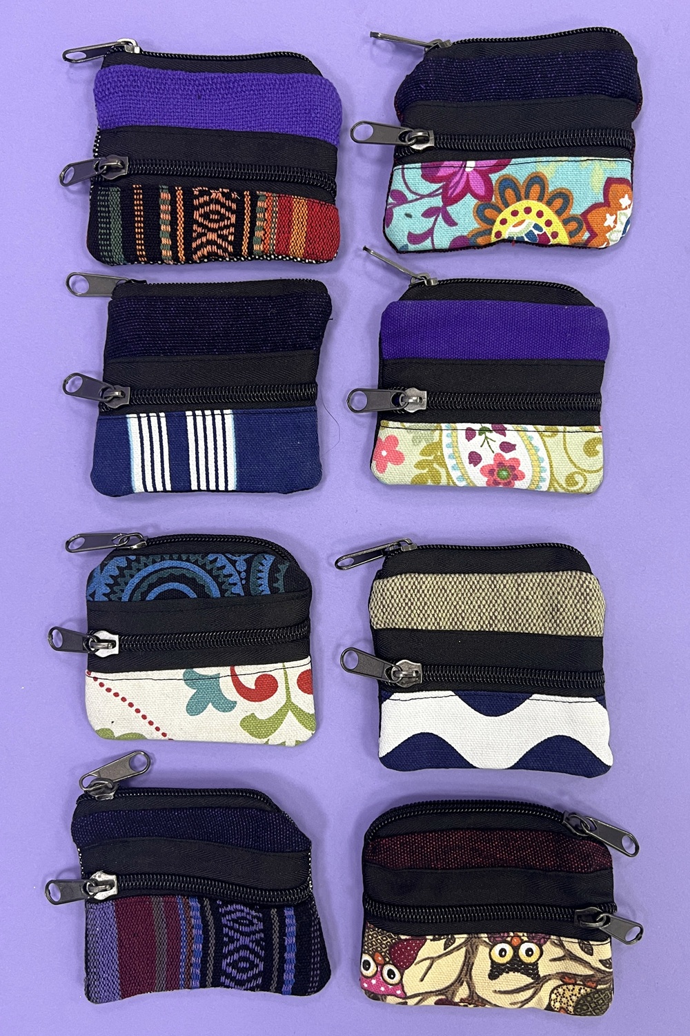 Eco-friendly double pocket coin purse