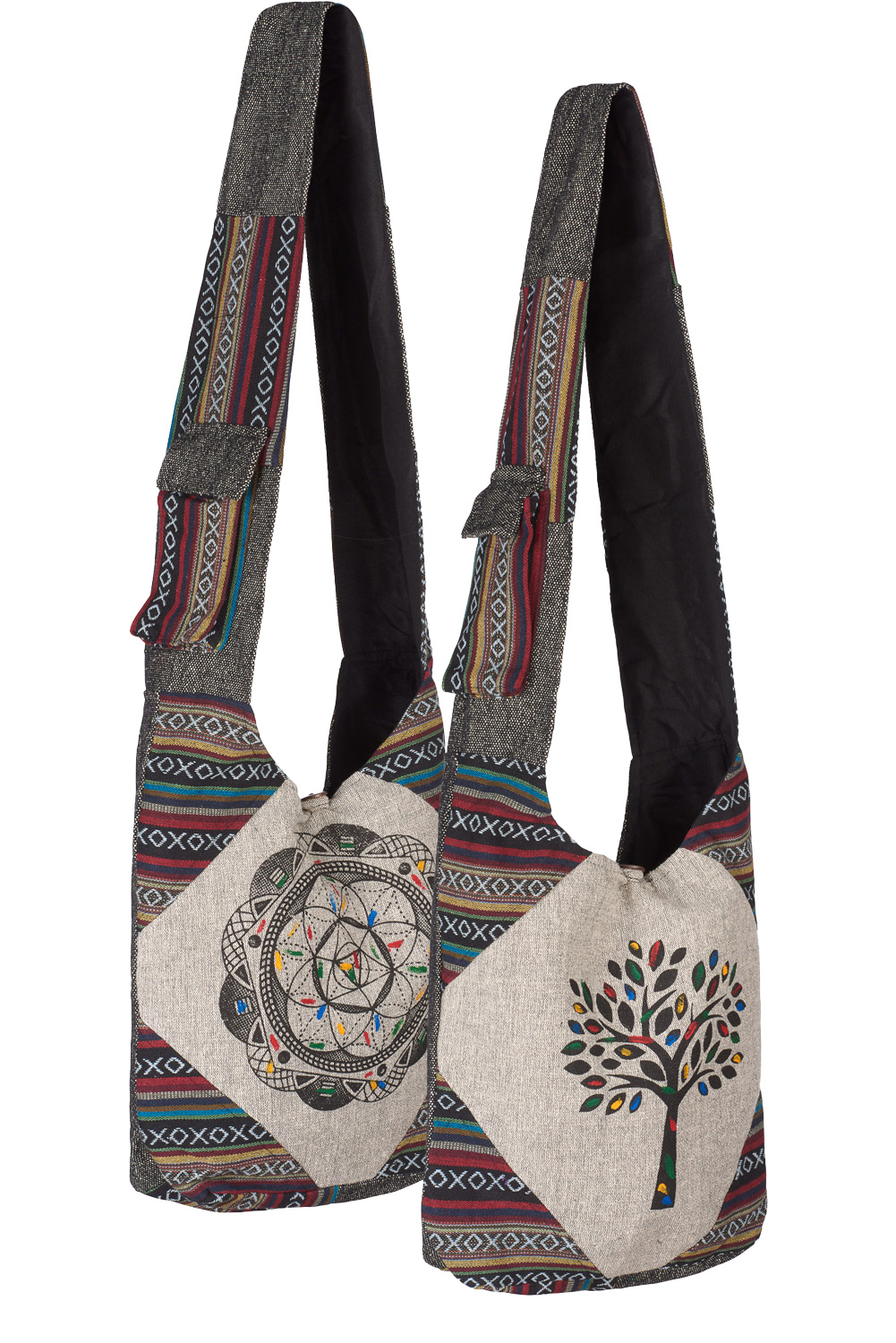 Pocket Detail Patchwork Cotton Hobo Bag – shopdafe