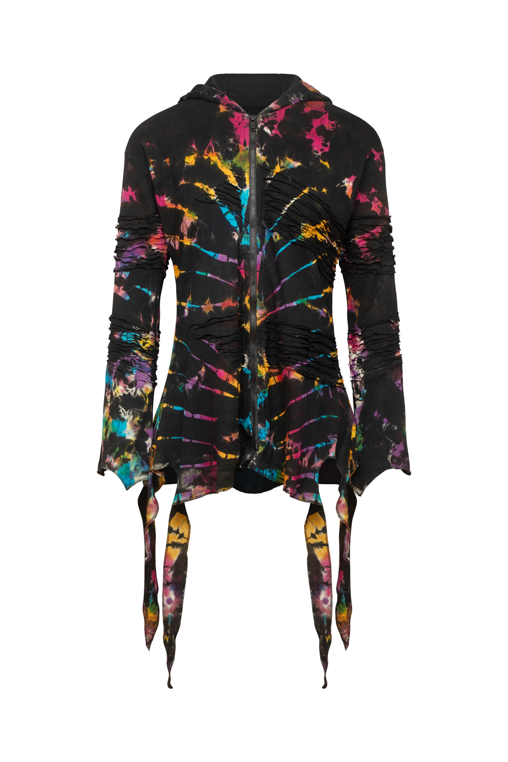 Nixie tie dye pixie hooded jacket