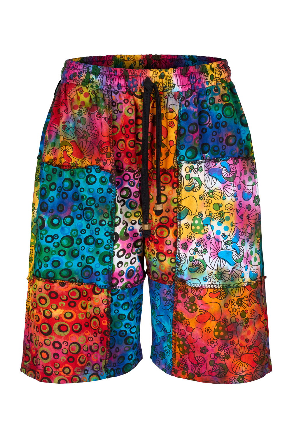 Sunbeam patchwork comfort fit shorts