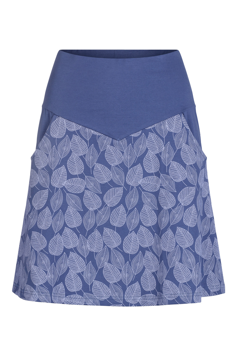 Wicked Dragon Clothing - Organic cotton leaf print skirt