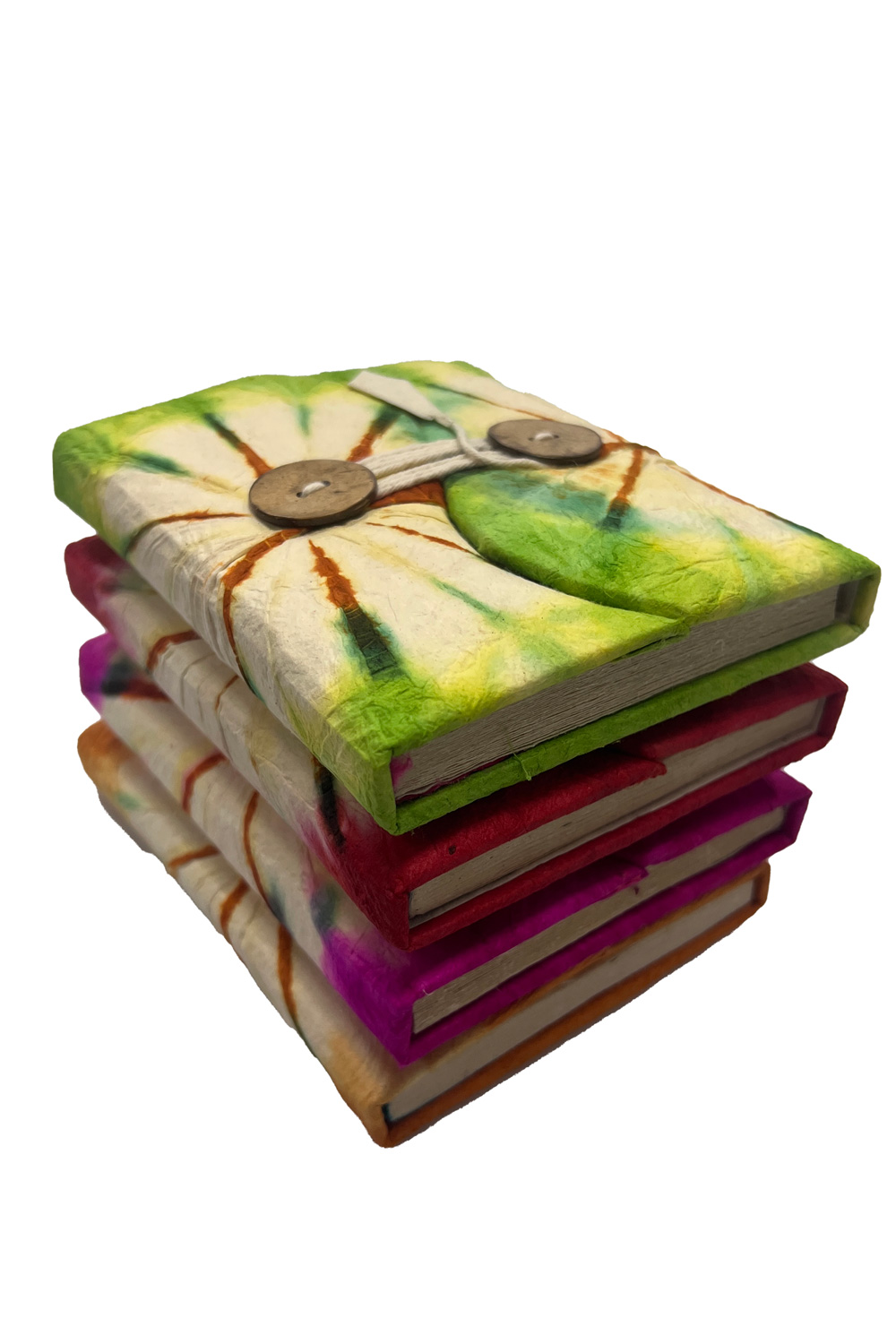 Tie dye lokta eco journal - pocket size